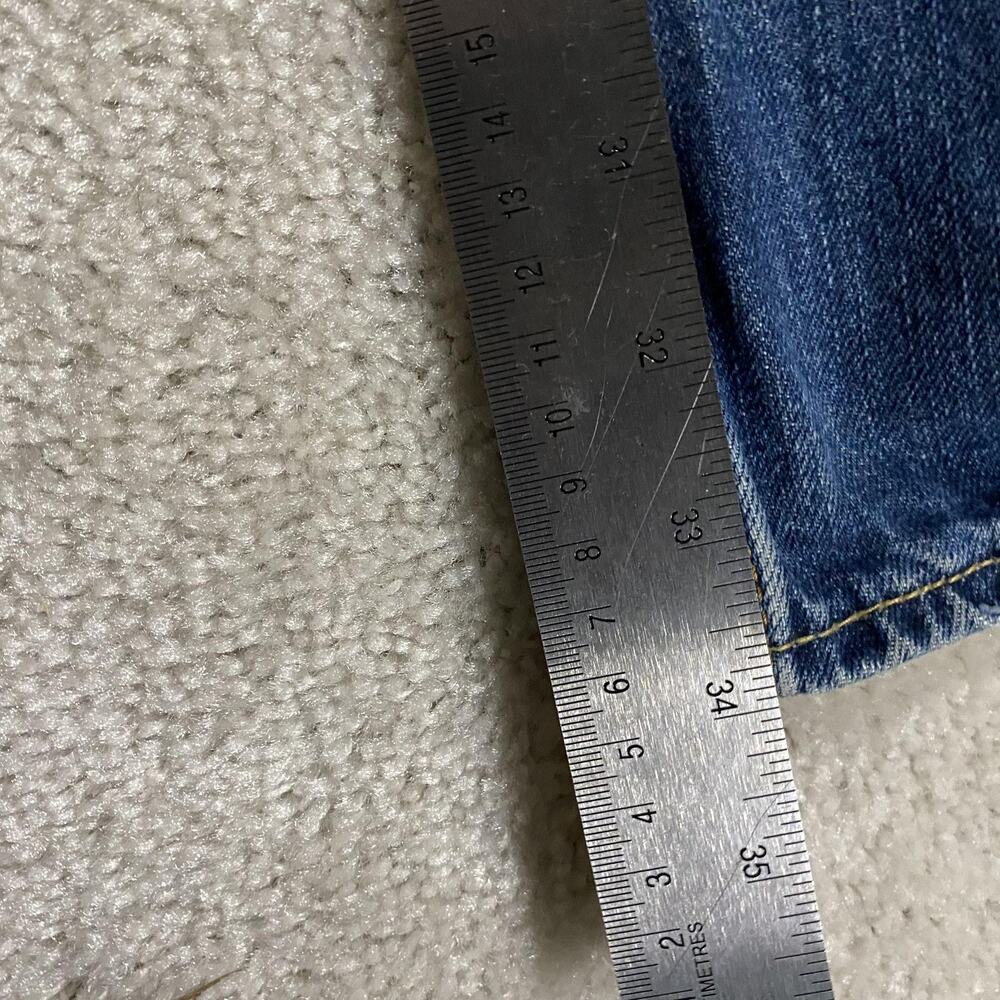 VTG Y2K Hollister Hermosa Low Rise Boot Jeans Mens 34x34 Blue Distressed Bootcut - Picture 11 of 13